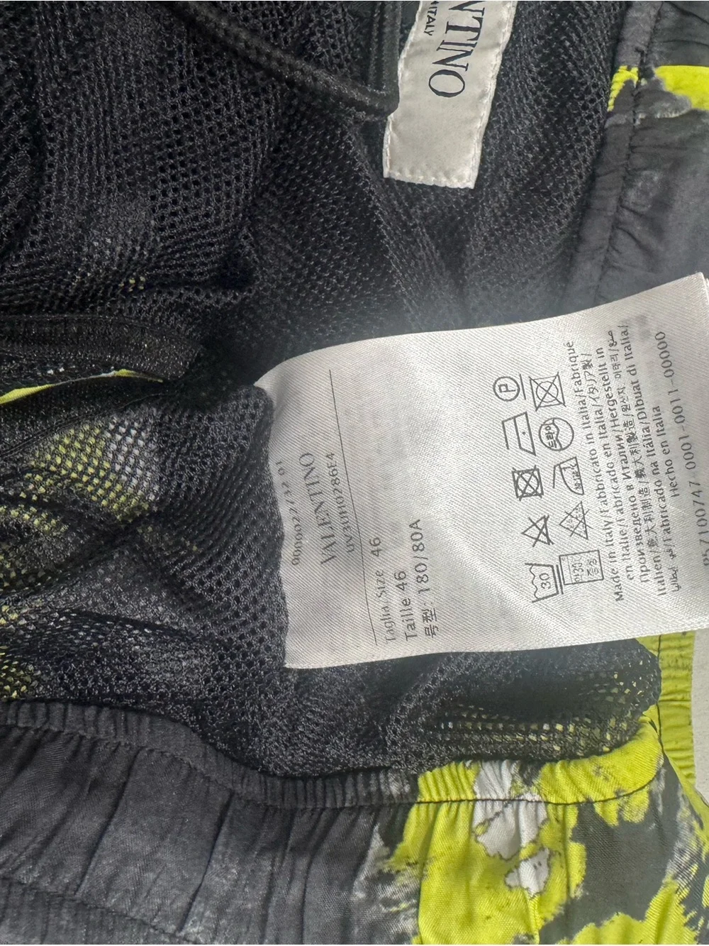 Valentino VLTN tie dye swim shorts men